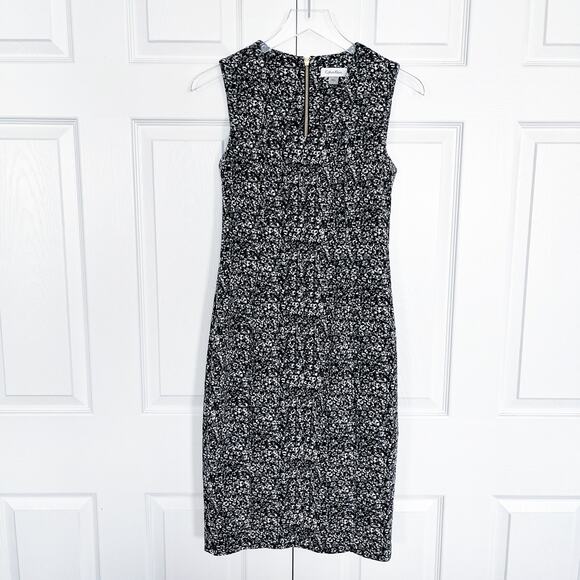 Calvin Klein Snow Leopard Sheath Dress - Picture 1 of 6